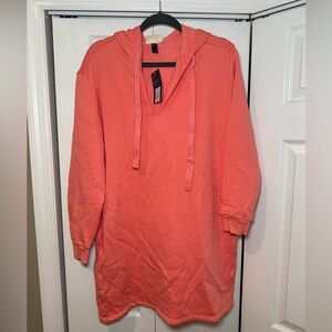 Coral Hooded Sweatshirt